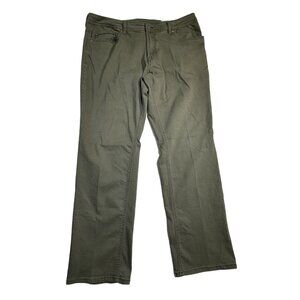 Buffalo David Bitton Archer Slim Stretch Pants 40x32 Olive Green